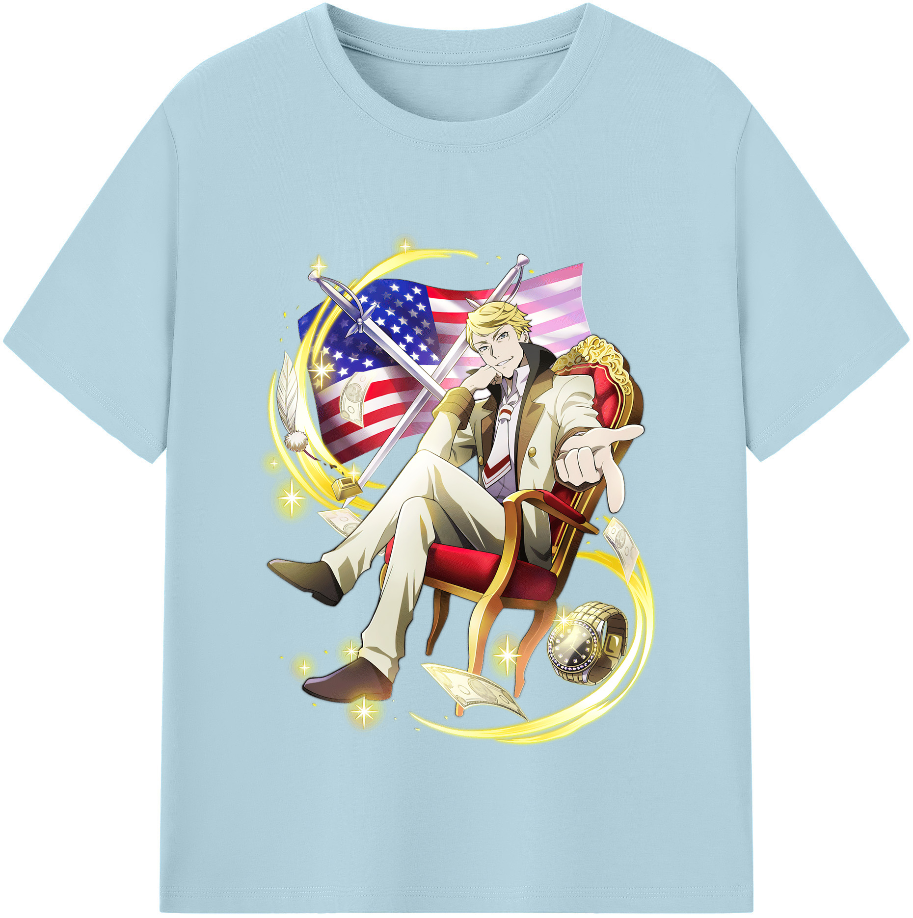 （画像用） 文豪ストレイドッグス Bungo Stray Dogs 綿100％半袖Tシャツ（フロントプリント）